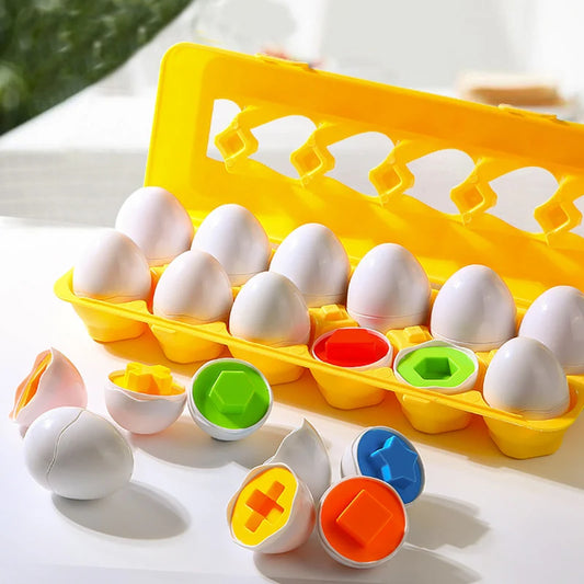 Egg Shape-Matching Puzzle – Learning Toy – alternate product view | Smile Lady