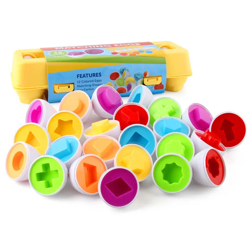 Egg Shape-Matching Puzzle – Learning Toy – product gallery image 15 | Smile Lady