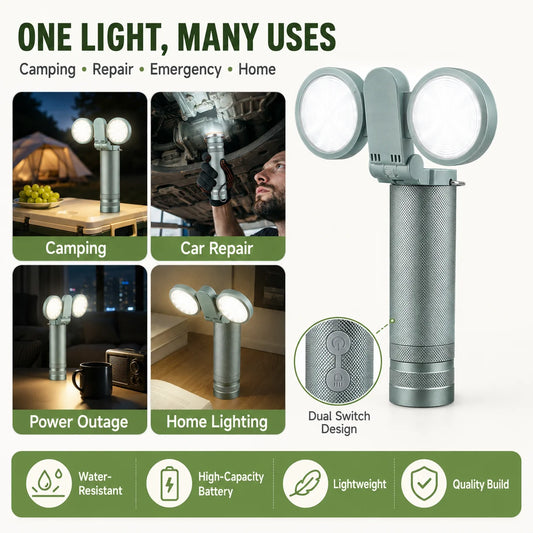 Rechargeable Torch and Camping Lantern – folding torch and lantern