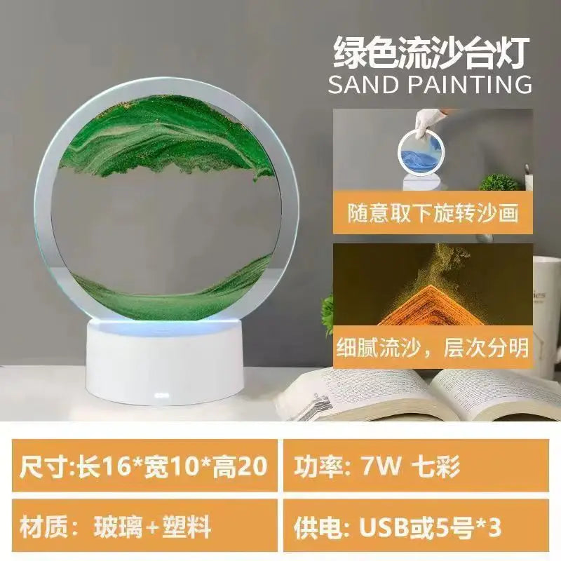 RGB Moving Sand Art Lamp – 16-Colour Light – product gallery image 16 | Smile Lady