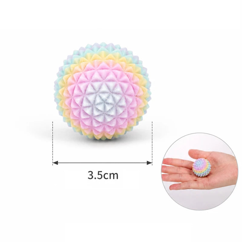 Rainbow Spiky Sensory Squeeze Ball – product gallery image 6 | Smile Lady