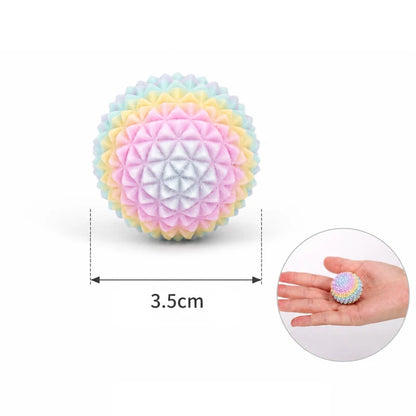 Rainbow Spiky Sensory Squeeze Ball – product gallery image 6 | Smile Lady