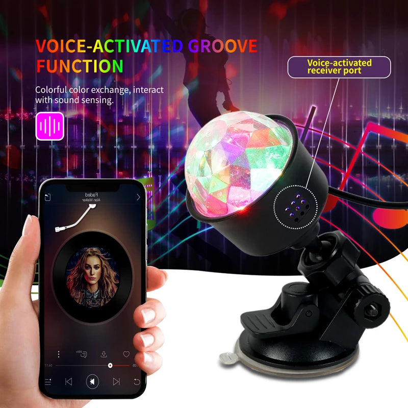 RGB Rotating Disco Party Light – style and variant reference | Smile Lady