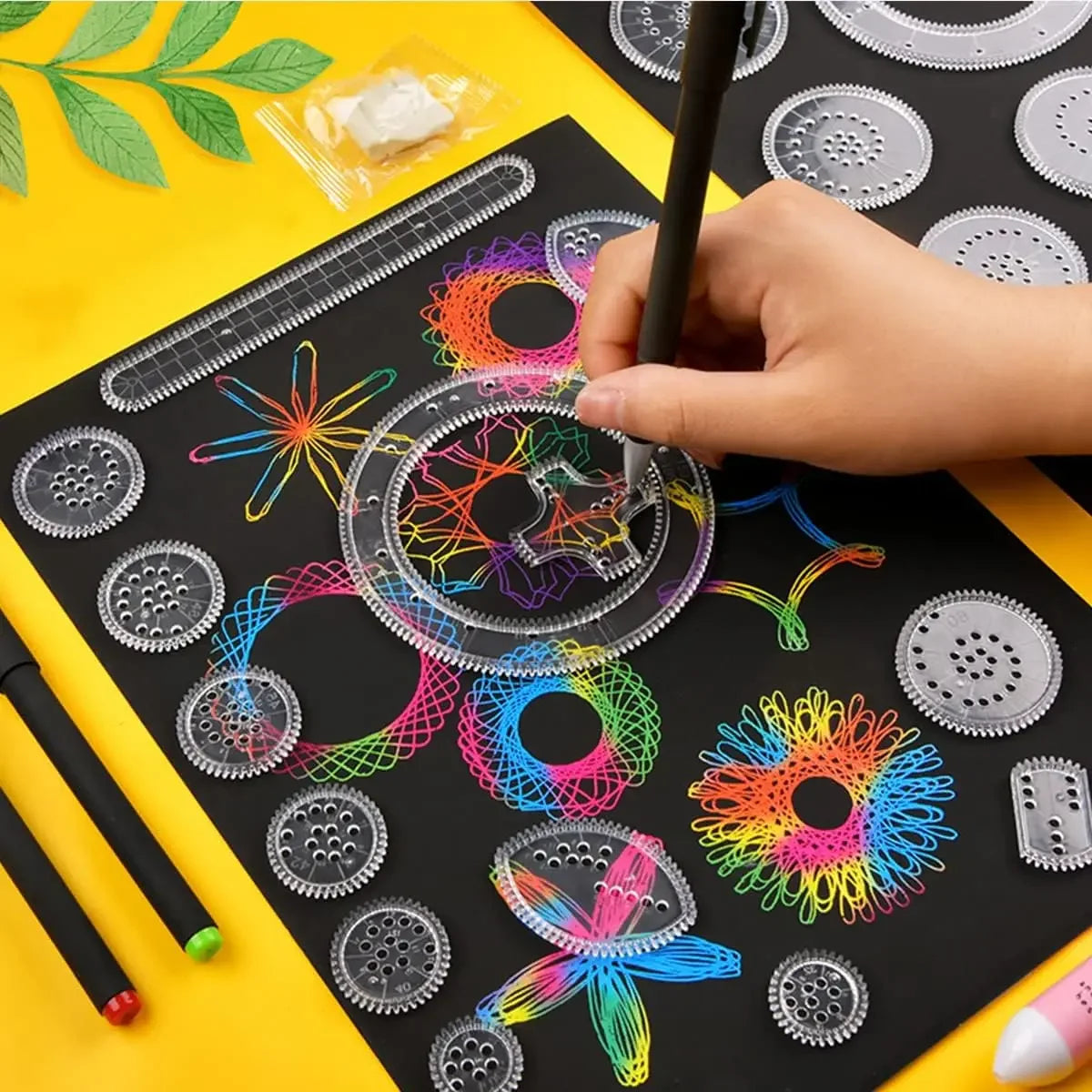 22-Piece Geometric Drawing Ruler Set – product image | Smile Lady