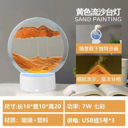 RGB Moving Sand Art Lamp – 16-Colour Light – product gallery image 17 | Smile Lady