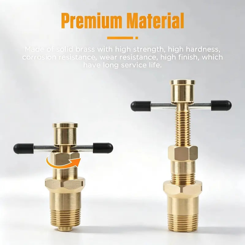 Compression Sleeve Puller Tool for 1/2 & 3/4-Inch Brass Pipes