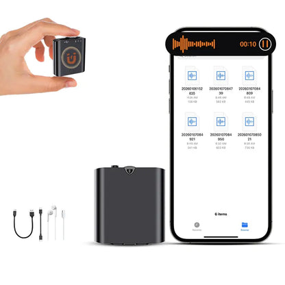 Mini Magnetic Voice Recorder with One-Touch Recording