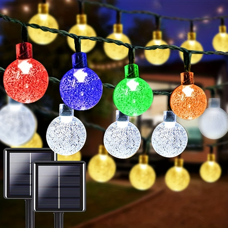 Solar Crystal Globe String Lights
