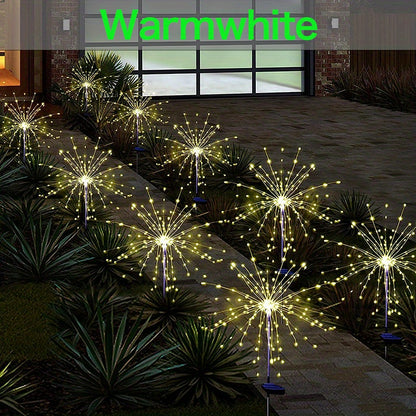 Shapeable Solar Firework Light