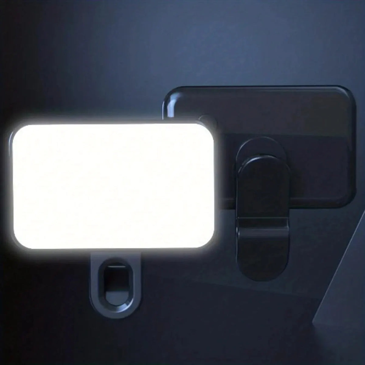 Selfie light beside a smartphone
