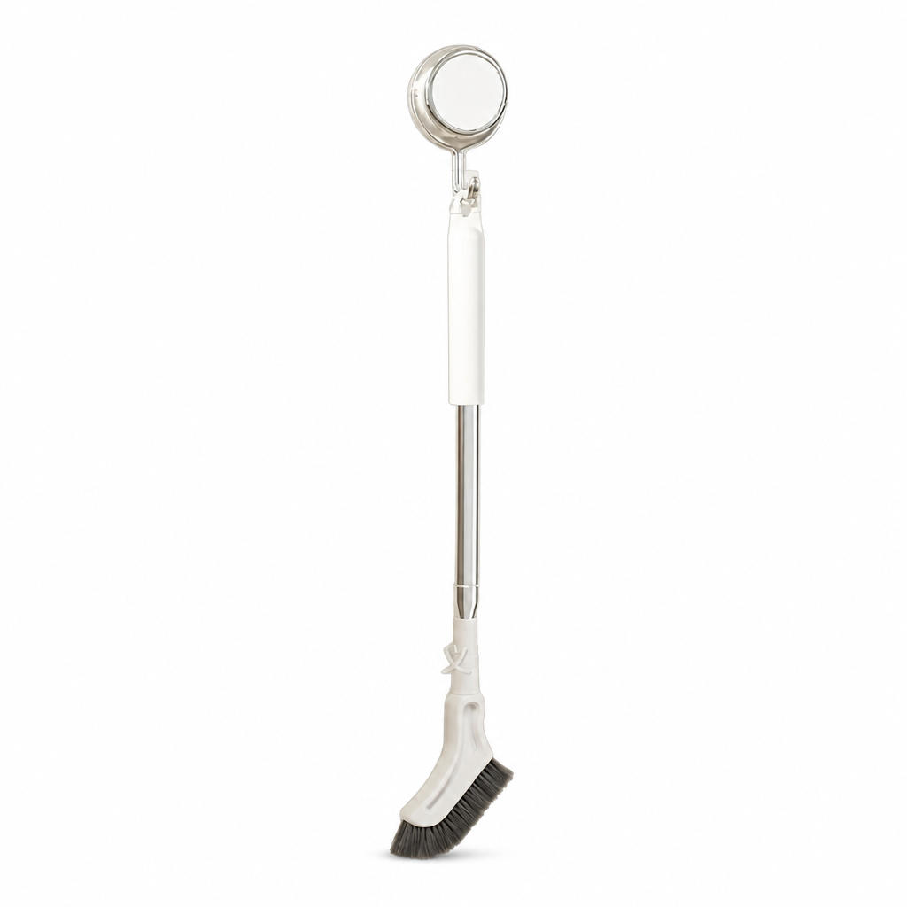 Extendable Long-Handle Floor Scrub Brush for Cleaning