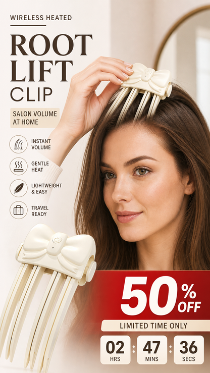 Wireless Heated Root Lift Clip for Volumising Fine Hair