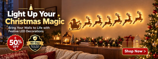 Christmas LED wall decorations